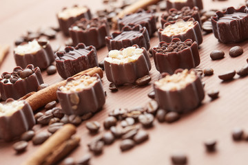 delicious chocolate candies