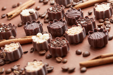 delicious chocolate candies