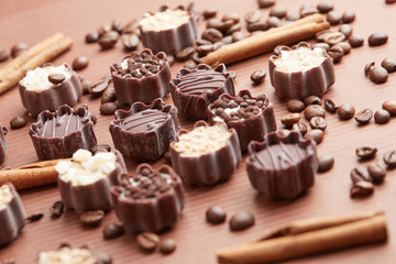 delicious chocolate candies