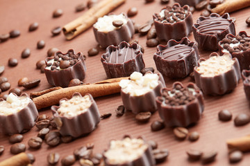 delicious chocolate candies