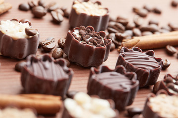 delicious chocolate candies