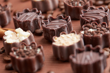 delicious chocolate candies