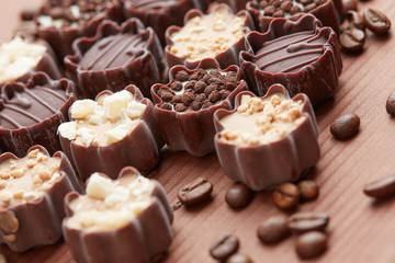 delicious chocolate candies