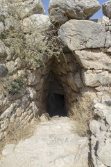 Entrance to cave at Mycenae