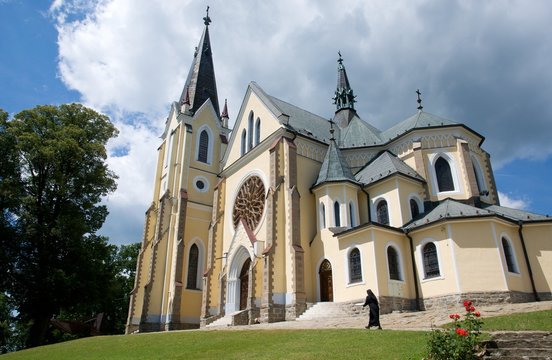 Basilica of Visitation of Virgin Mary on the Marianska hora near town Levoca, northern Slovakia