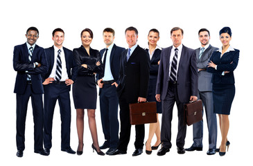 Young attractive business people - the elite business team