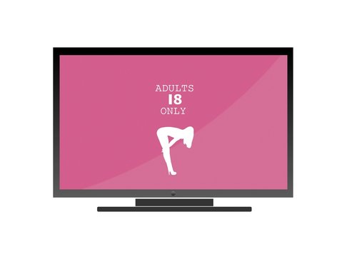 Sexe dans un &eacute;cran de t&eacute;l&eacute;vision