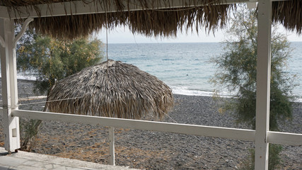 low season for greece tourism on santorini island