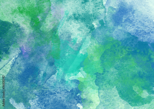 "Ocean and Sea Colors Splash Watercolor Background" Stockfotos und