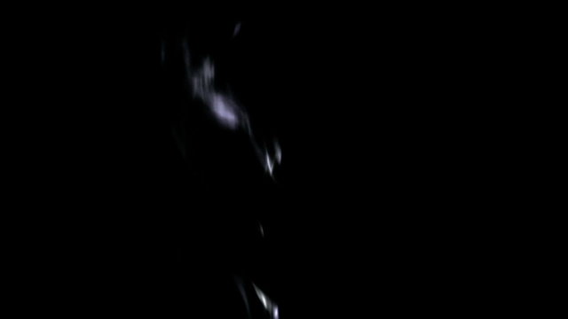 smoke cigarette wisp on black background