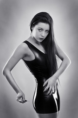 Fototapeta premium woman in latex