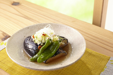 茄子の揚げびたし