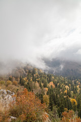 Autumn day in the mountains