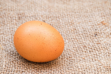 eggs on the sack background