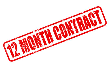 12 MONTH CONTRACT red stamp text