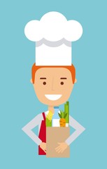 people cooking design 