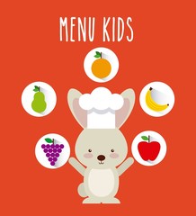 Fototapeta premium kids menu design 