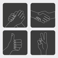 hand gestures design 