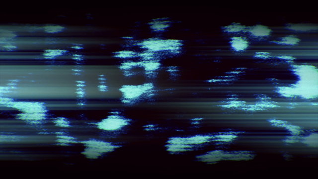 TV Noise 0996: Digital TV signal loss flickers and shifts (Video Loop).