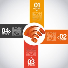 Fototapeta premium wifi service design 