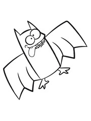 Fototapeta premium crazy stupid comic funny comic cartoon psycho bat Hypnosis