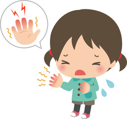 霜焼けで困っている女の子