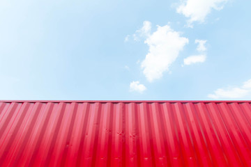 Red cargo ship container texture