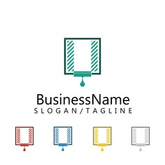 cleaning logo logo icon Vector