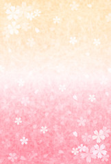 桜　春　年賀状　背景