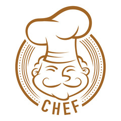 Chef With Mustache Symbol