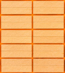 Fototapeta premium Background of red brick wall pattern texture.