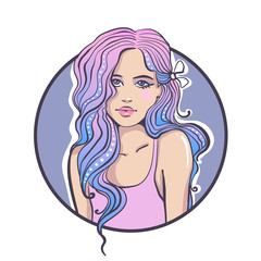 Girl 2. Vector illustration