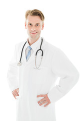 Portrait Of Happy Male Doctor