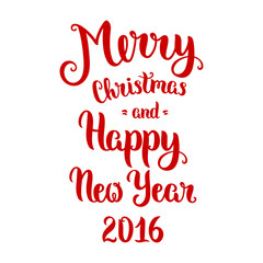 Merry Christmas lettering