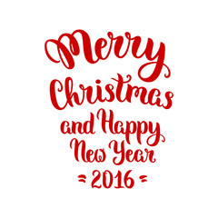 Merry Christmas lettering