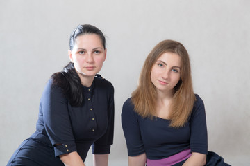 Portrait of two sisters