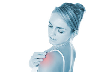 Woman Suffering From Shoulder Pain