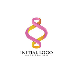 Fototapeta premium 3D Infinity Logo Icon
