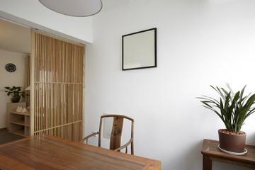 Clean and elegant personal study room
