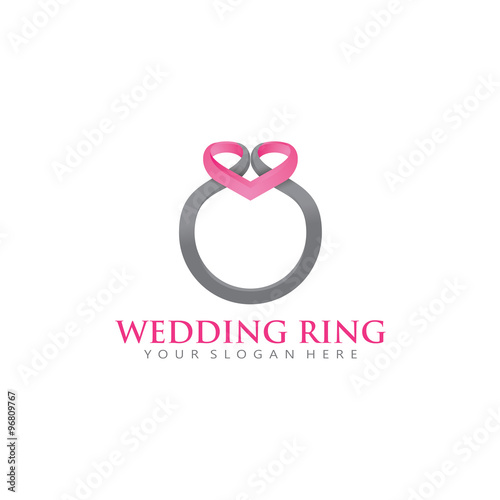 "Wedding Ring Logo Icon" Stock image and royalty-free vector files on
