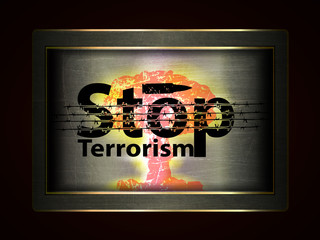 illustration stop terrorism