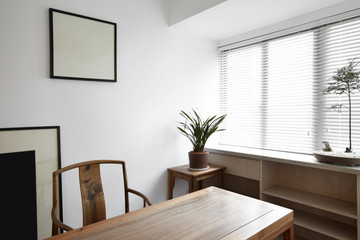 Clean and elegant personal study room
