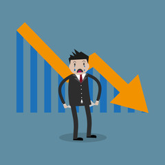 businessman arrow pointing 