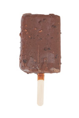 Ice cream chocolated bar isolated on white background