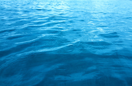 Close Up Sea Or Ocean Water Surface