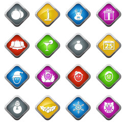Vector Christmas icons.