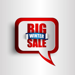 Big Winter Sale background