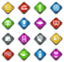 Volleyball icon set - 3