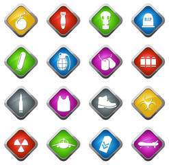 Military Silhouette icons