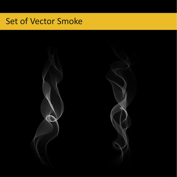 Set of cigarette smoke 